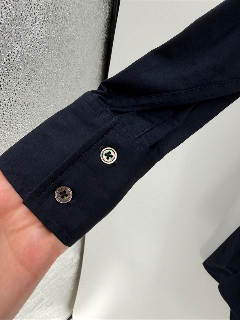 Co Essentials Women's A-line Buttondown Shirt - Navy - Small - New with tags - Picture 5 of 8